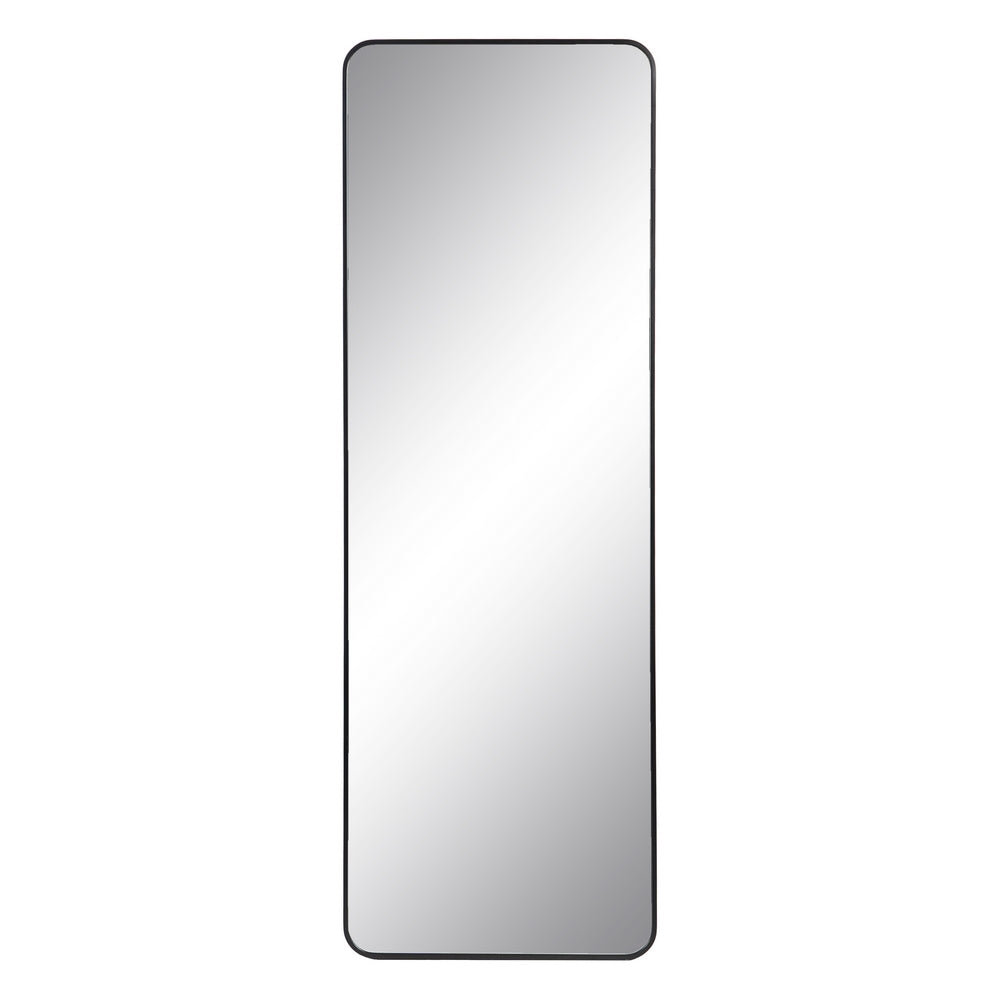 ESPEJO VESTIDOR NEGRO ALUMINIO-CRISTAL 56 X 3 X 165 CM