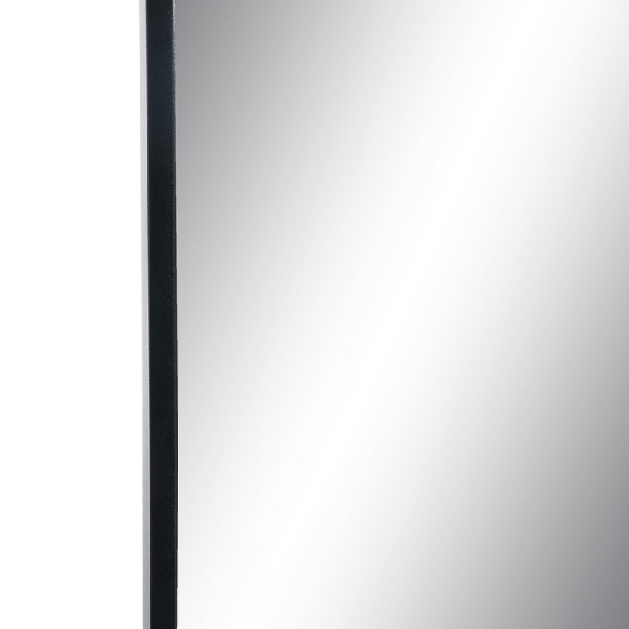 ESPEJO VESTIDOR NEGRO ALUMINIO-CRISTAL 56 X 3 X 165 CM