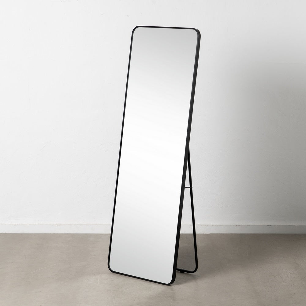 ESPEJO VESTIDOR NEGRO ALUMINIO-CRISTAL 56 X 3 X 165 CM