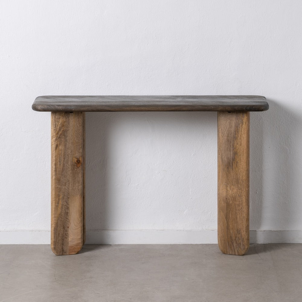 CONSOLA NATURAL-MARRÓN MADERA DE MANGO 115 X 35 X 76 CM