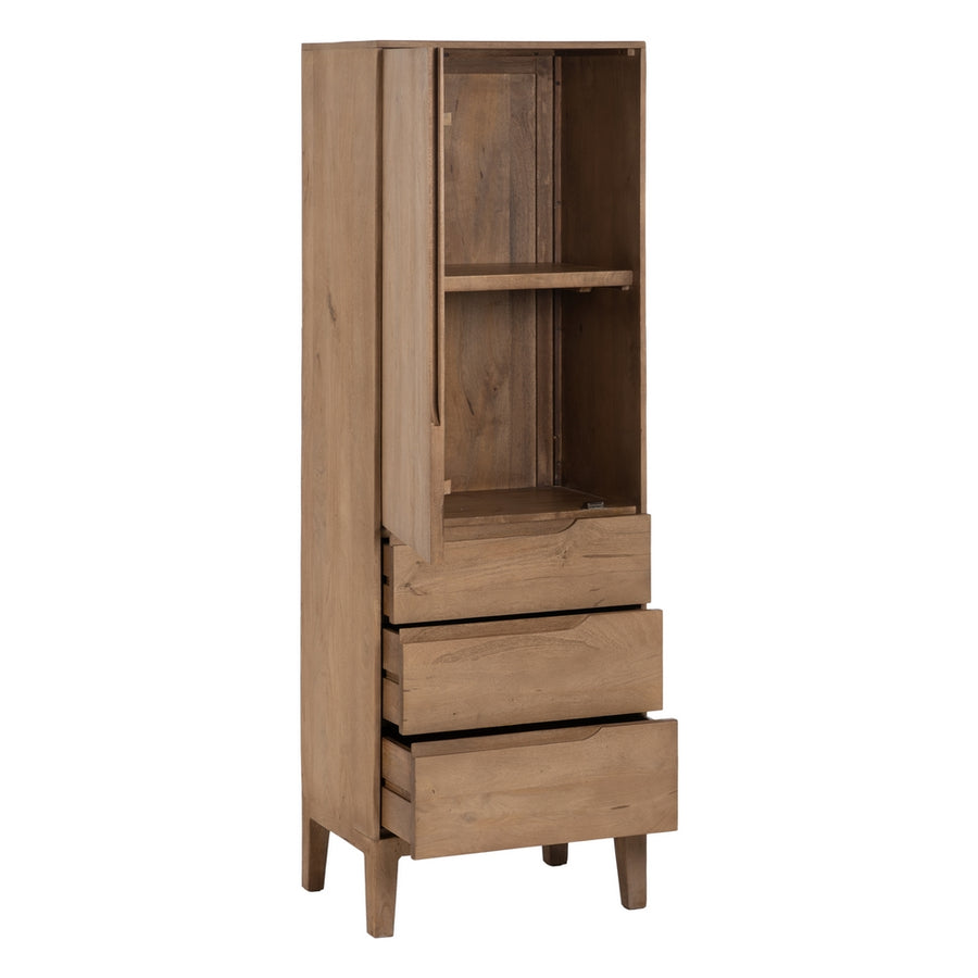 MUEBLE AUXILIAR NATURAL MADERA DE MANGO 60 X 44 X 180 CM