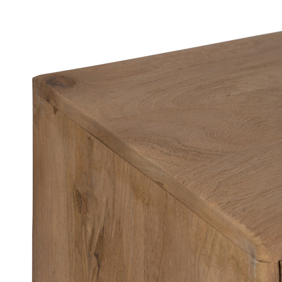 NATURAL MANGO WOOD TV CABINET LIVING ROOM 150 X 40 X 60 CM