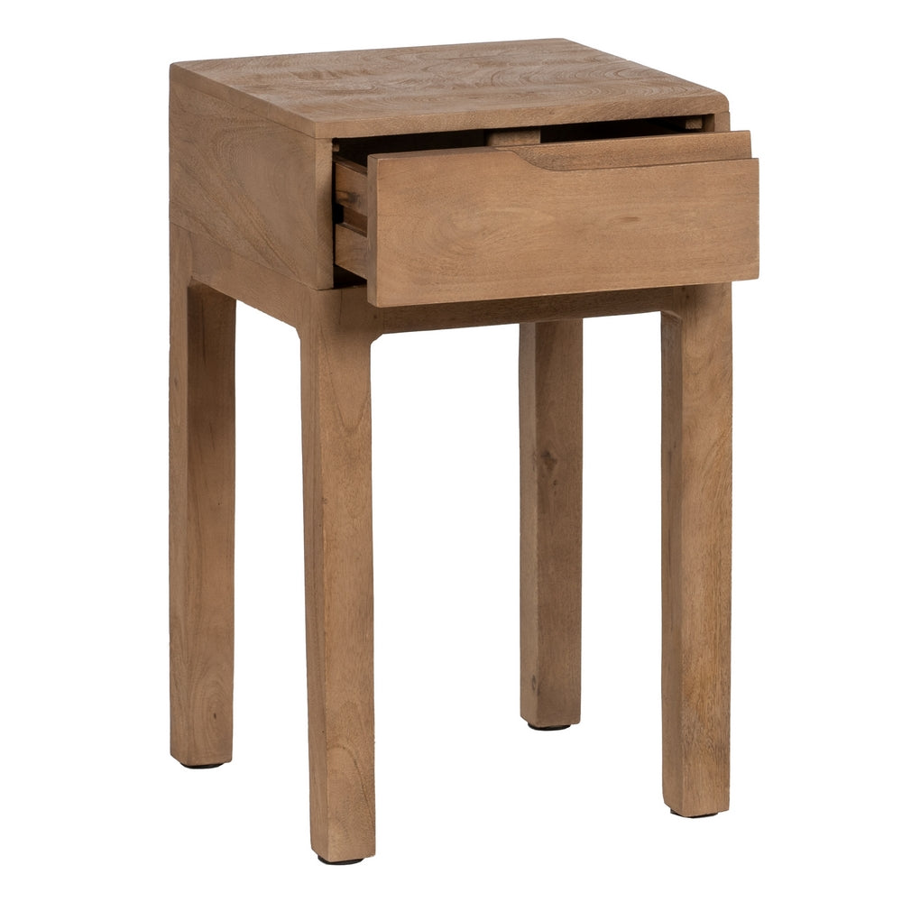 MESITA NATURAL MADERA DE MANGO 40 X 40 X 65 CM