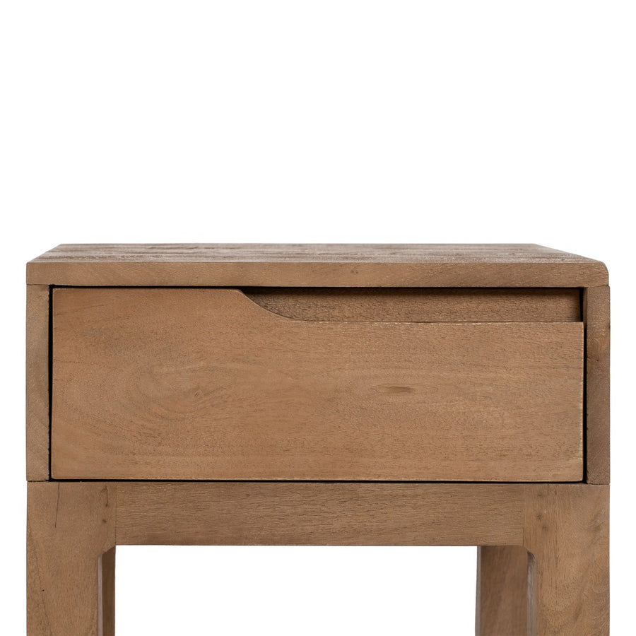 MESITA NATURAL MADERA DE MANGO 40 X 40 X 65 CM