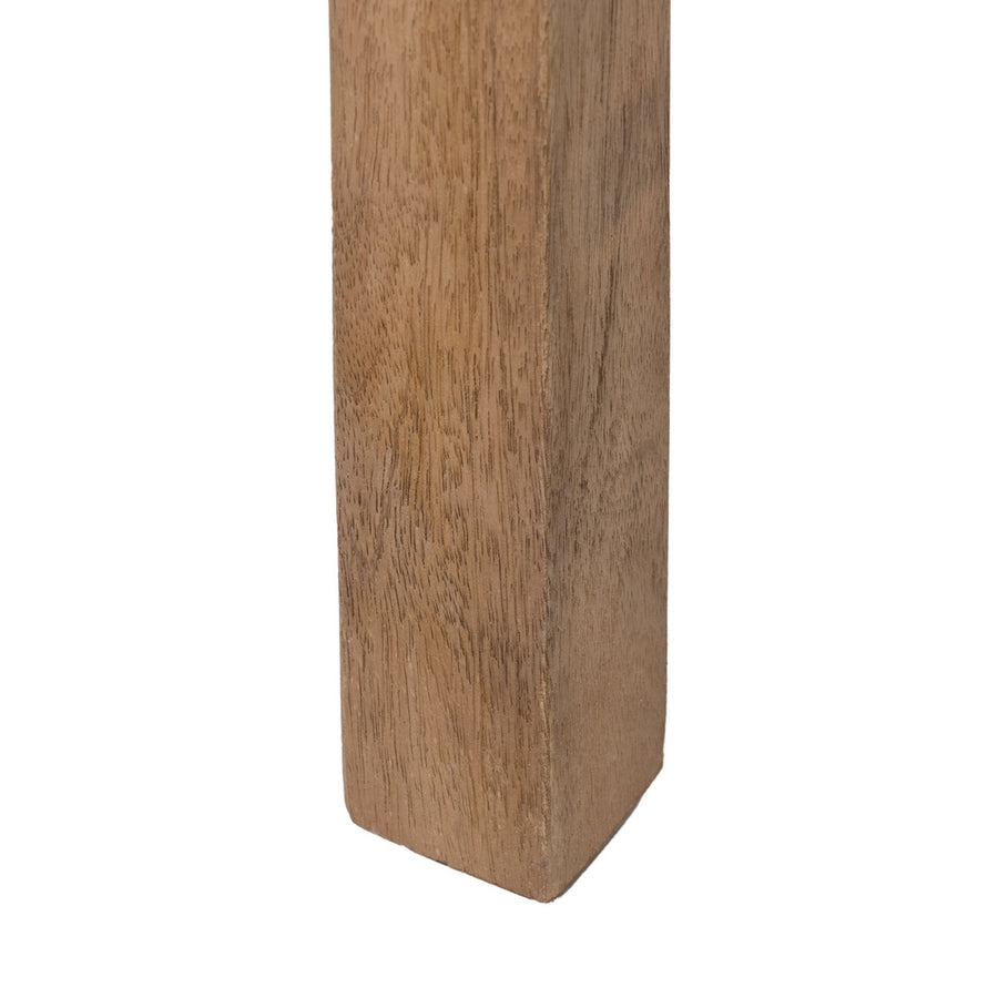 MESITA NATURAL MADERA DE MANGO 40 X 40 X 65 CM
