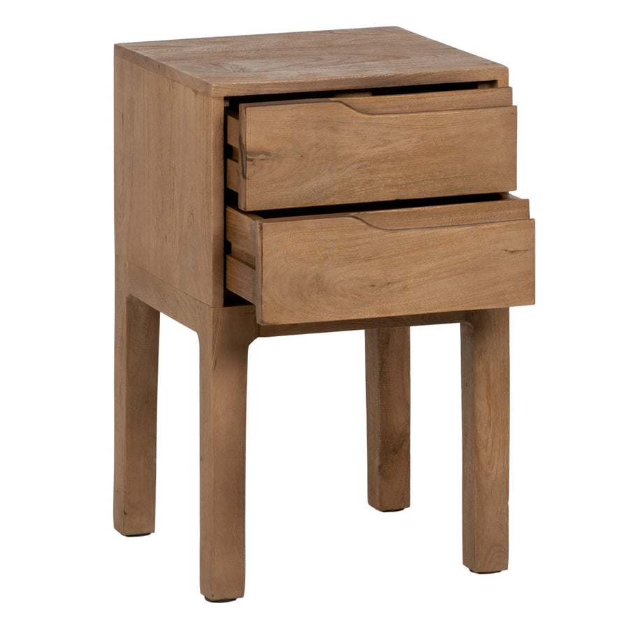 MESITA NATURAL MADERA DE MANGO 40 X 40 X 65 CM