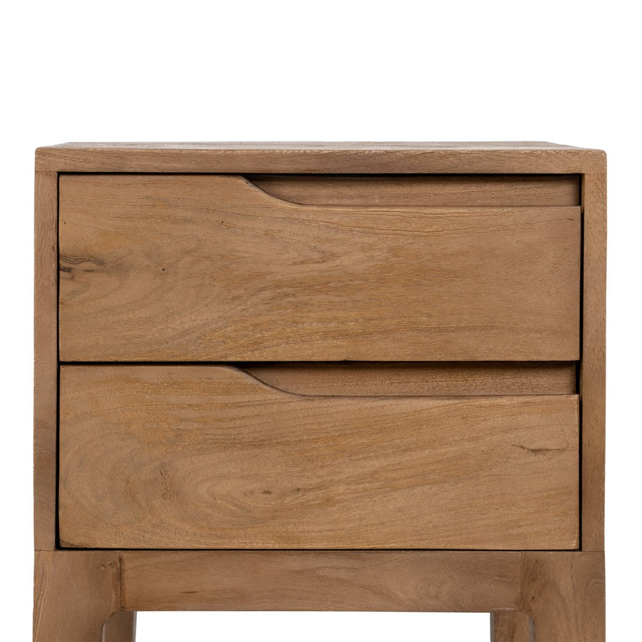 MESITA NATURAL MADERA DE MANGO 40 X 40 X 65 CM
