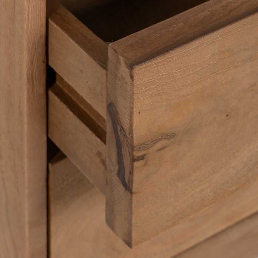 MESITA NATURAL MADERA DE MANGO 40 X 40 X 65 CM