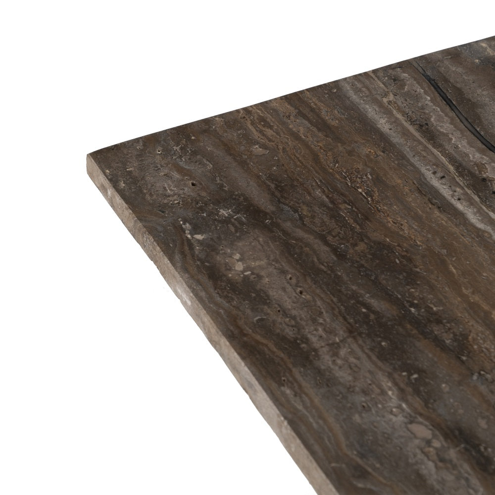 CONSOLA MARRÓN HIERRO / MÁRMOL ENTRADA 102 X 36 X 85 CM