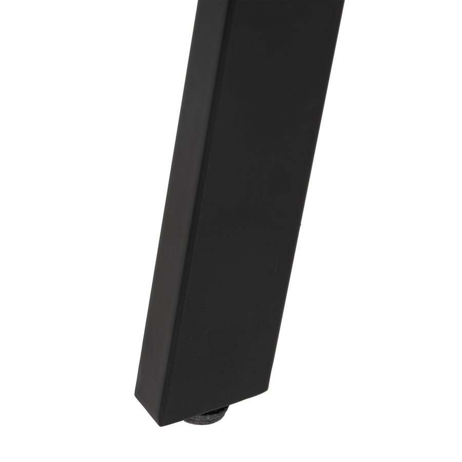 MESA COMEDOR NATURAL-NEGRO MADERA-HIERRO 90 X 90 X 77 CM