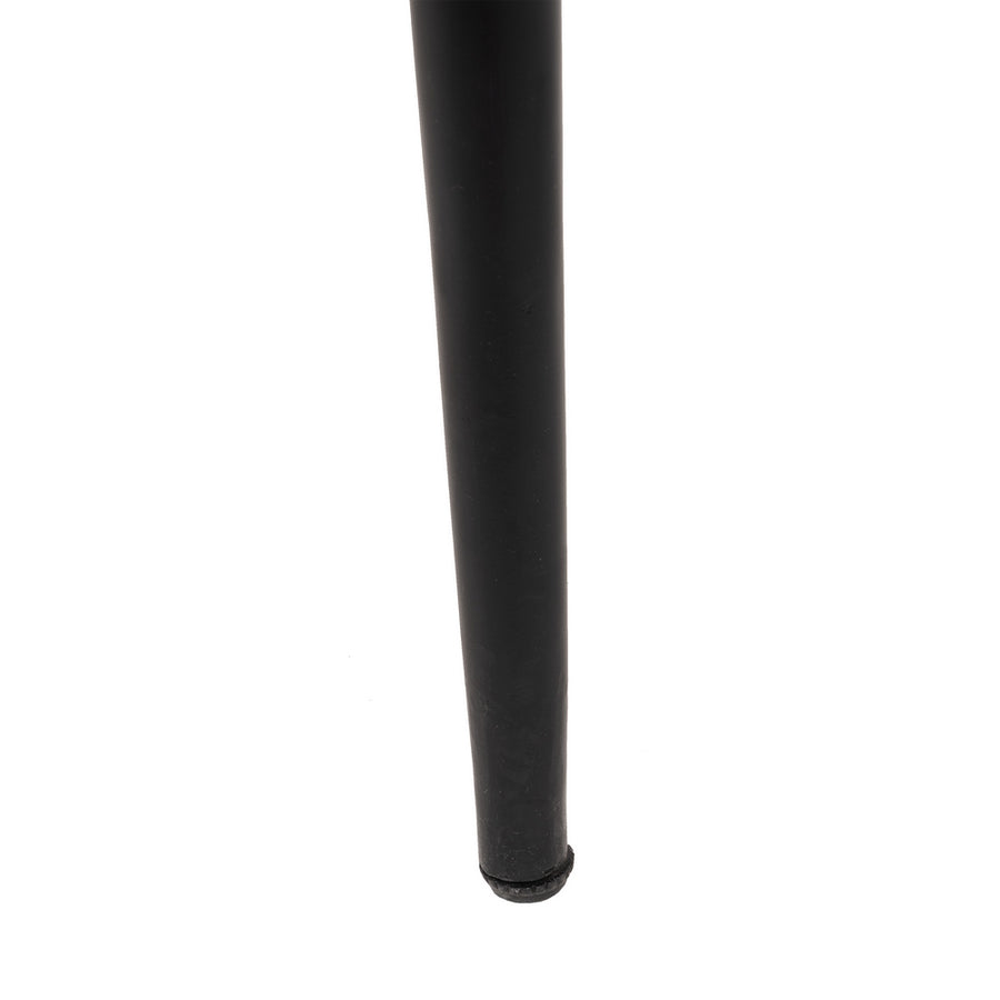 MESA CENTRO NATURAL-NEGRO MADERA-HIERRO 80 X 80 X 40 CM