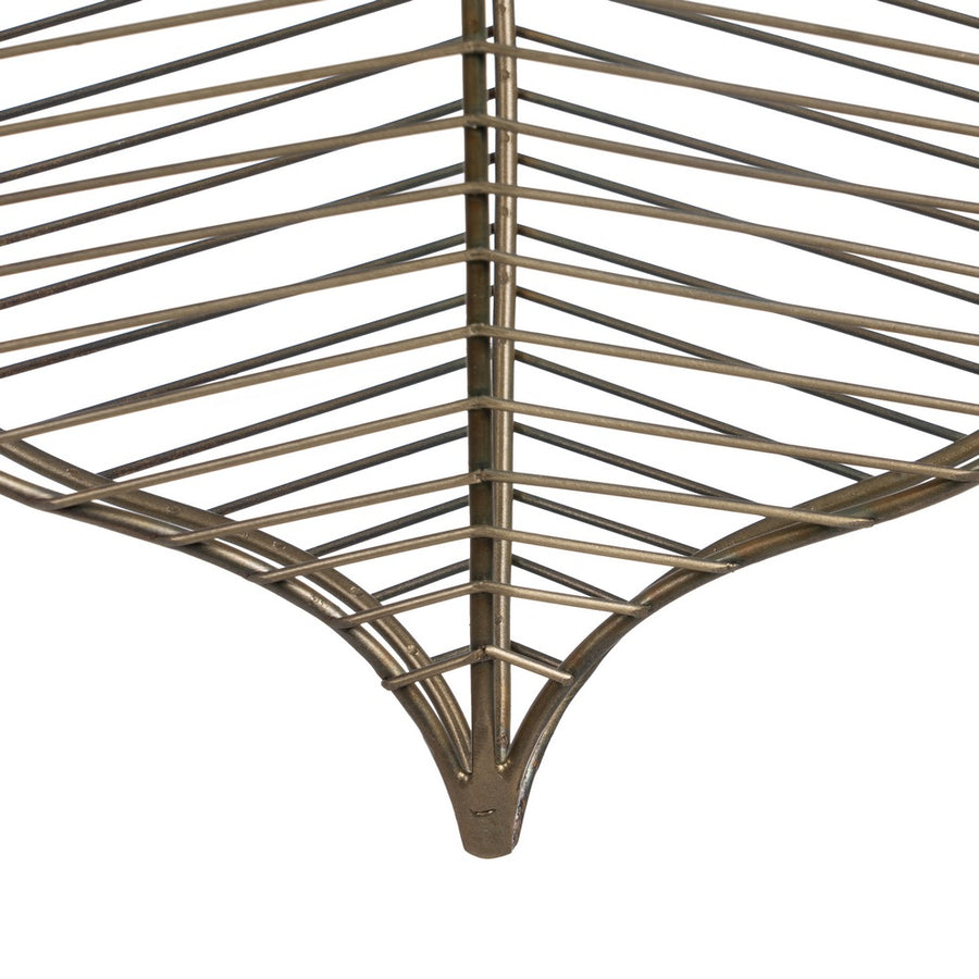 LÁMPARA TECHO ORO VIEJO METAL 25 X 13 X 38 CM