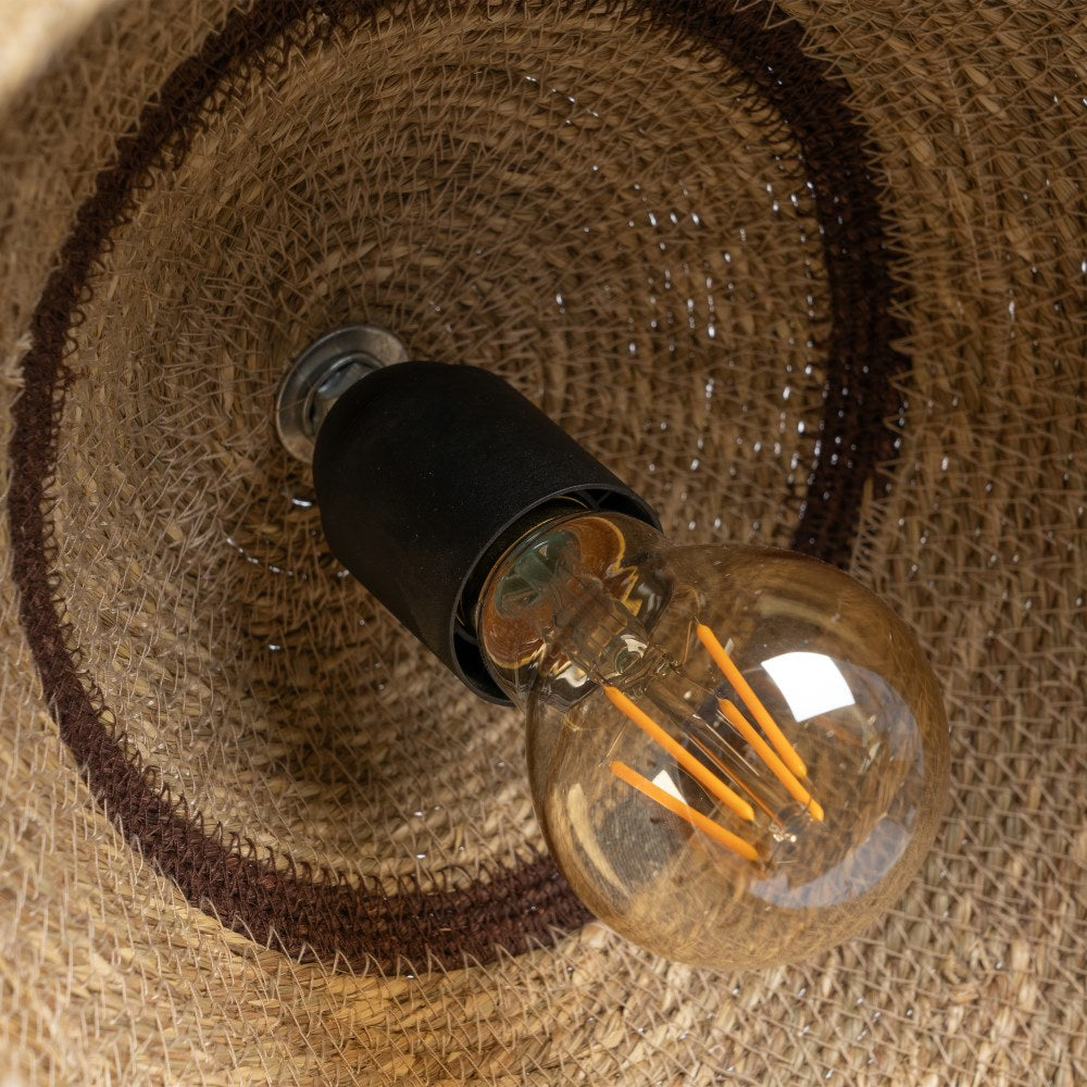 NATURAL FIBER CEILING LAMP LIGHTING 32 X 32 X 18 CM