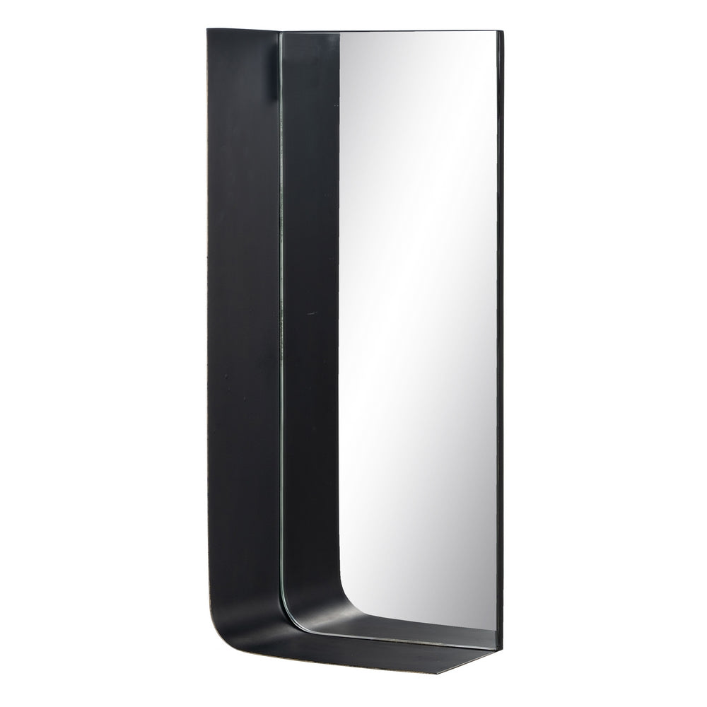 ESPEJO ESTANTE ORO-NEGRO METAL 20 X 12 X 50 CM