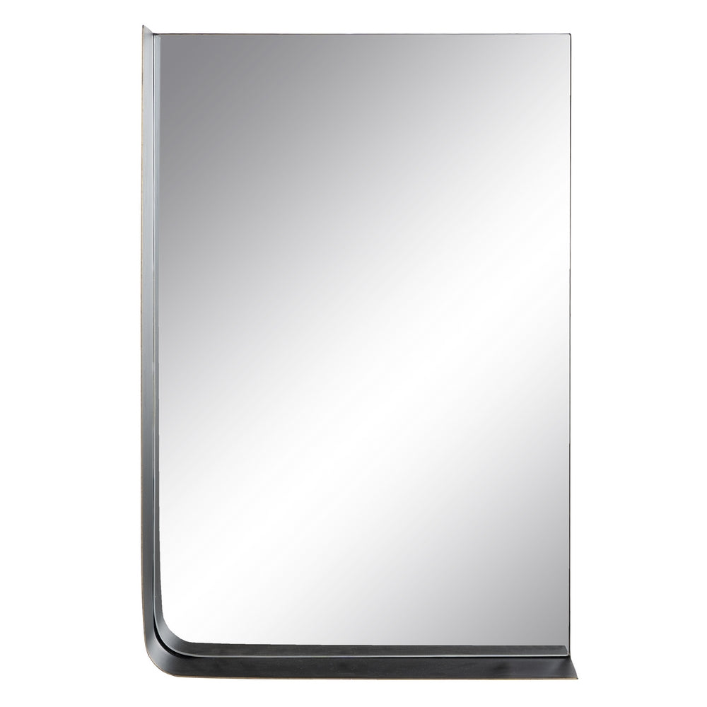 ESPEJO ESTANTE ORO-NEGRO METAL 40 X 12 X 60 CM