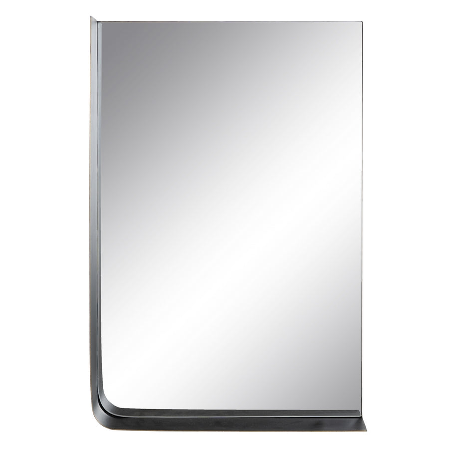 ESPEJO ESTANTE ORO-NEGRO METAL 40 X 12 X 60 CM