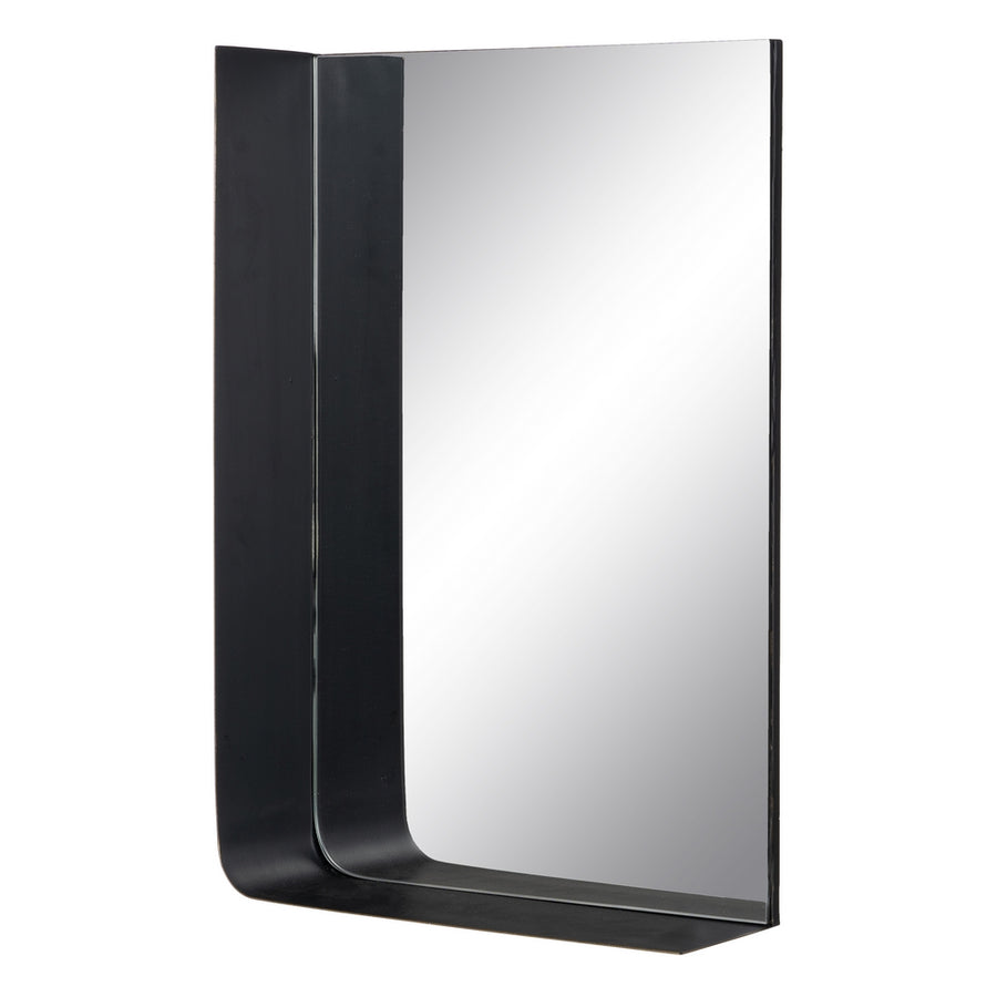 ESPEJO ESTANTE ORO-NEGRO METAL 40 X 12 X 60 CM