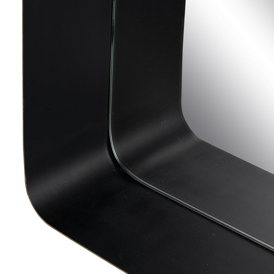 ESPEJO ESTANTE ORO-NEGRO METAL 40 X 12 X 60 CM