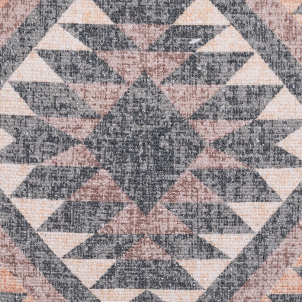 GREY-PINK COTTON DECORATIVE CUSHION 45 X 45 CM