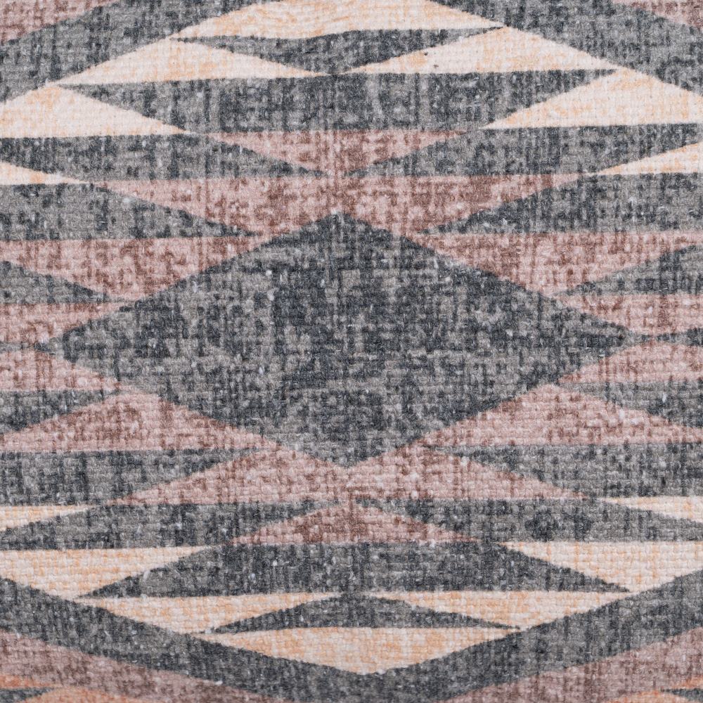 GREY-PINK COTTON DECORATIVE CUSHION 30 X 60 CM