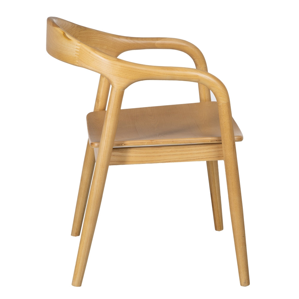 NATURAL ELM WOOD CHAIR LIVING ROOM 55 X 60 X 77 CM