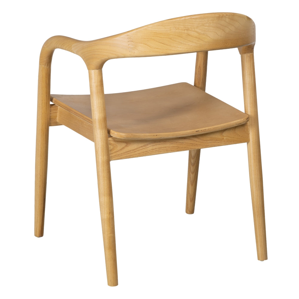 NATURAL ELM WOOD CHAIR LIVING ROOM 55 X 60 X 77 CM