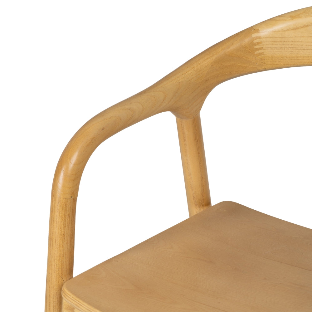 NATURAL ELM WOOD CHAIR LIVING ROOM 55 X 60 X 77 CM