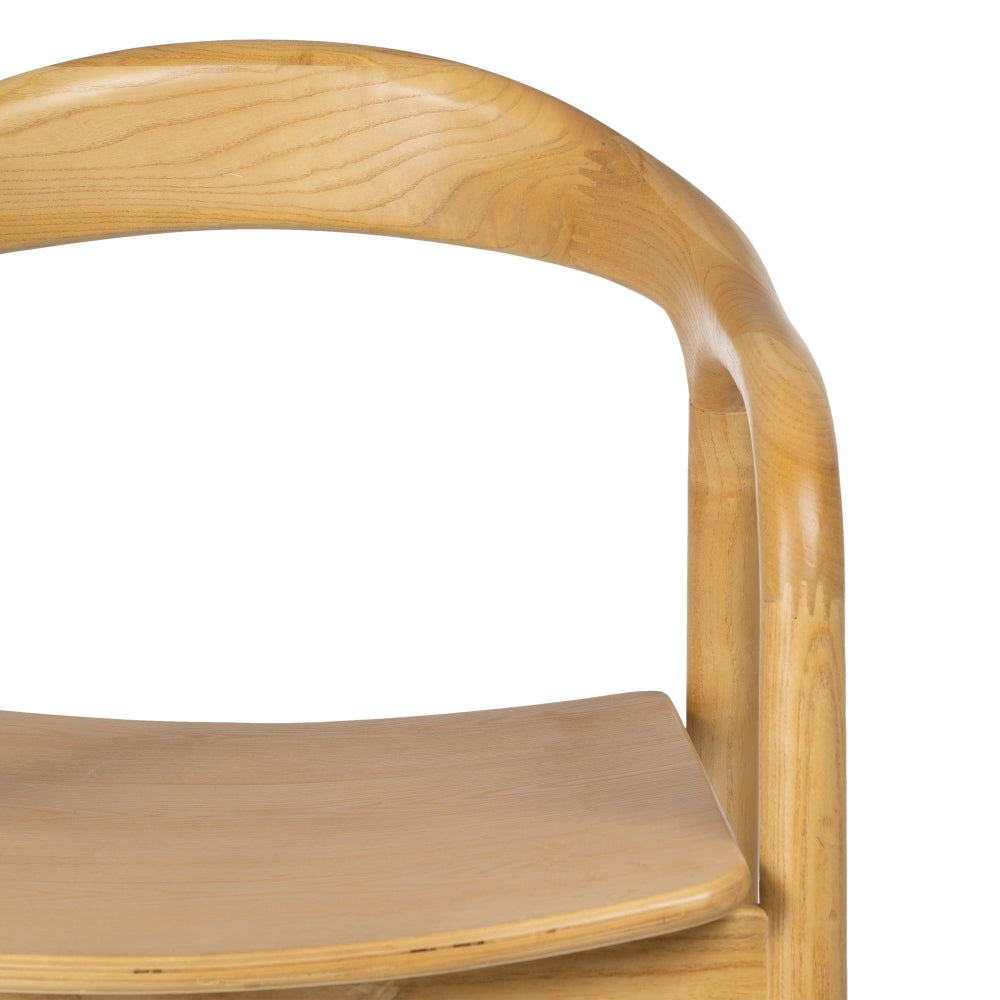 NATURAL ELM WOOD CHAIR LIVING ROOM 55 X 60 X 77 CM