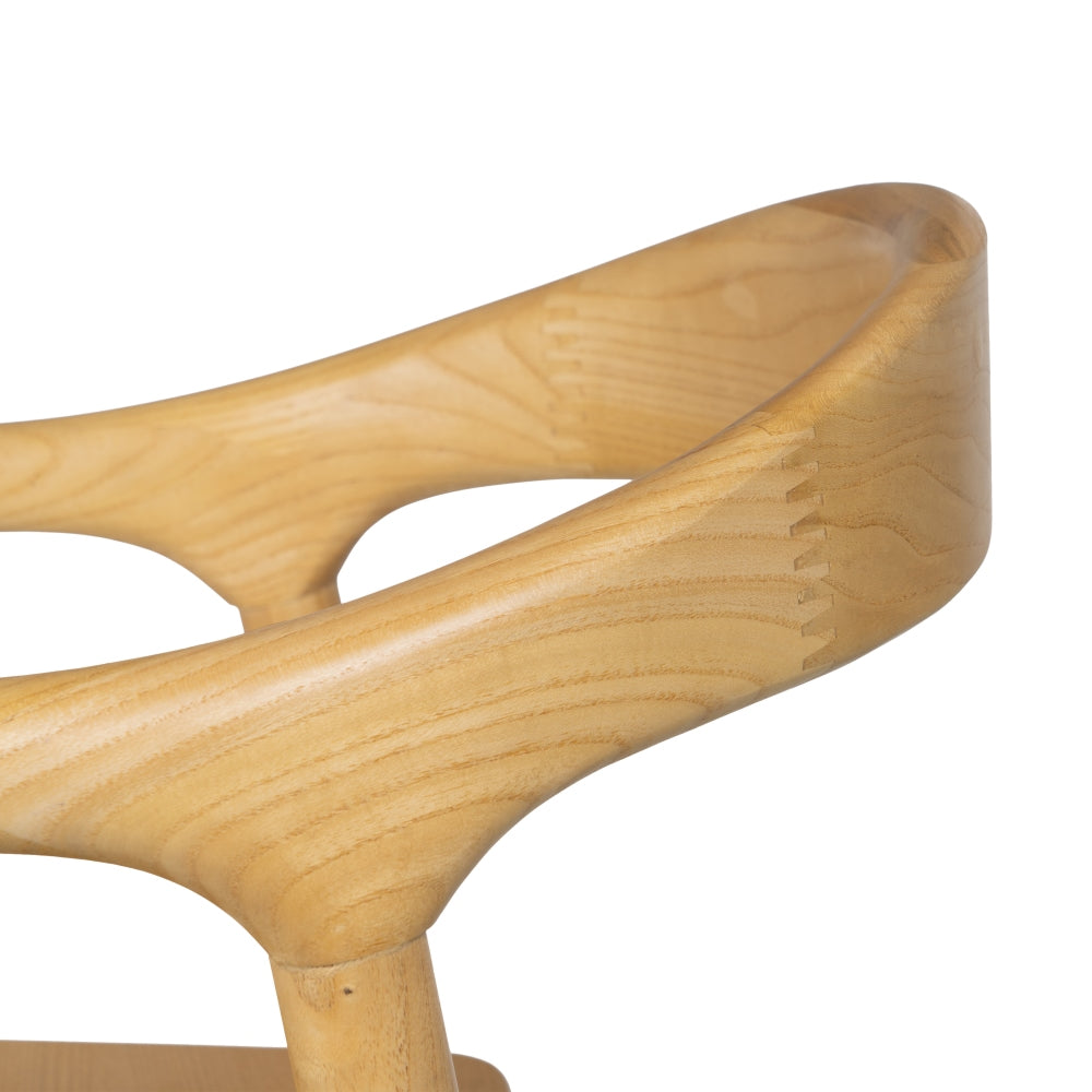 NATURAL ELM WOOD CHAIR LIVING ROOM 55 X 60 X 77 CM
