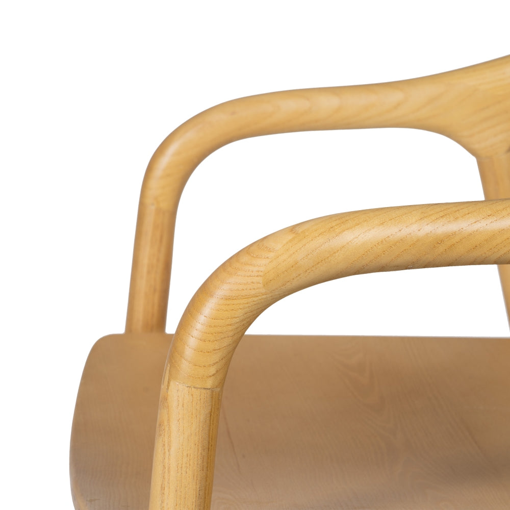 NATURAL ELM WOOD CHAIR LIVING ROOM 55 X 60 X 77 CM