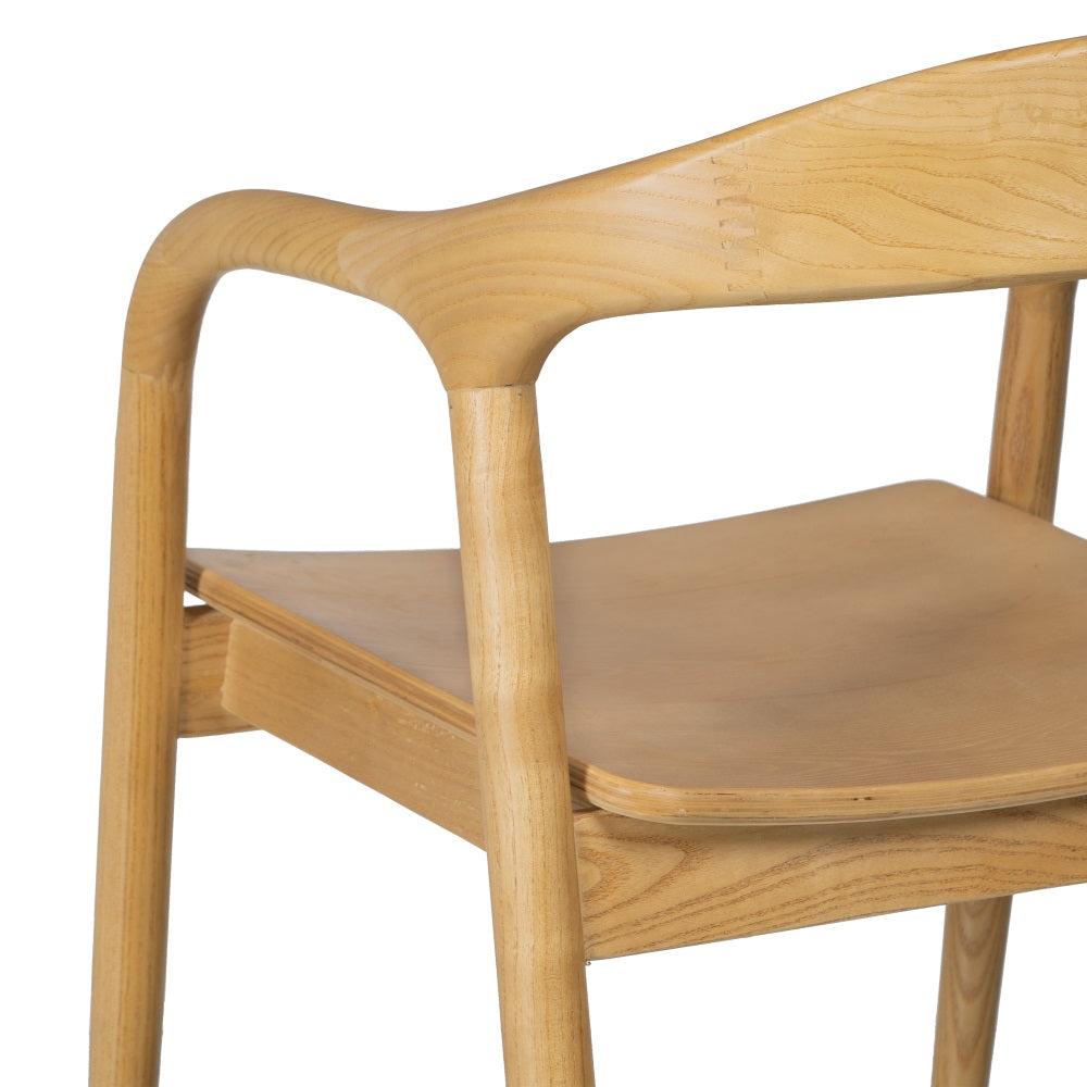 NATURAL ELM WOOD CHAIR LIVING ROOM 55 X 60 X 77 CM