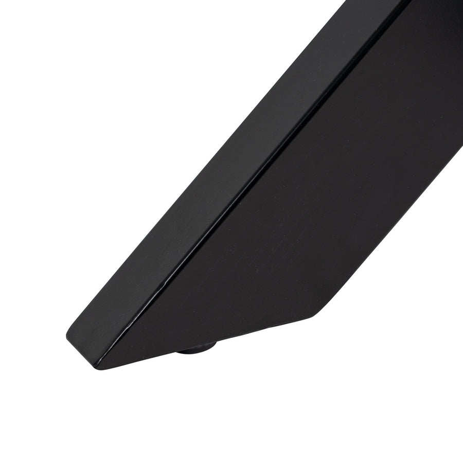 MESA COMEDOR NATURAL-NEGRO MADERA-HIERRO 130 X 130 X 77 CM