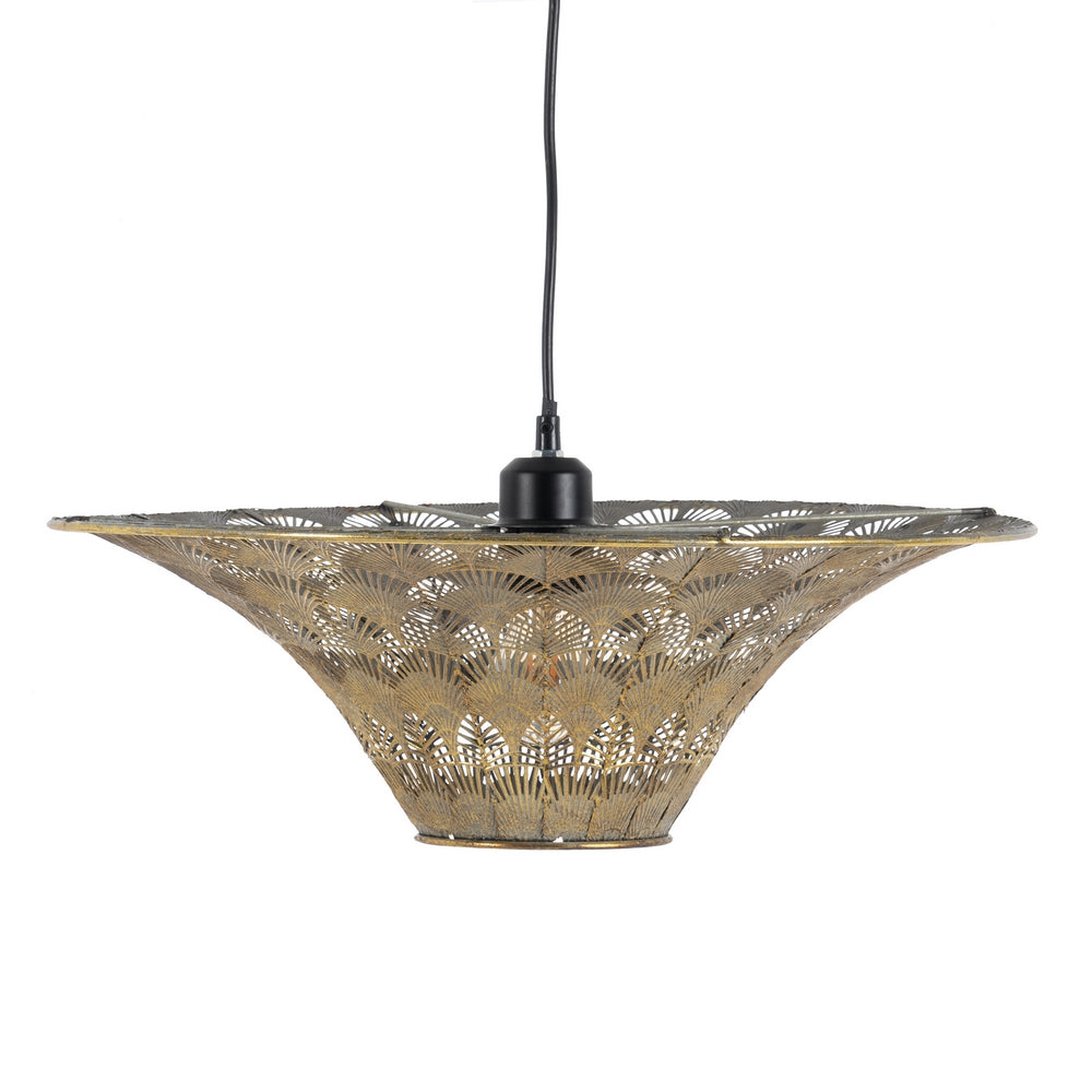 LÁMPARA TECHO ORO-PLATA METAL 47,50 X 47,50 X 20,50 CM