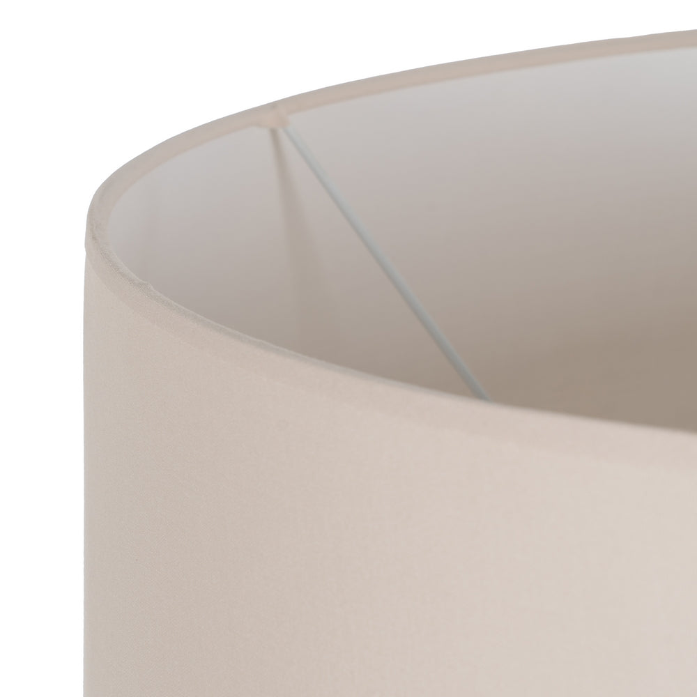 NATURAL WOOD / FABRIC TABLE LAMP 40 X 40 X 82.50 CM