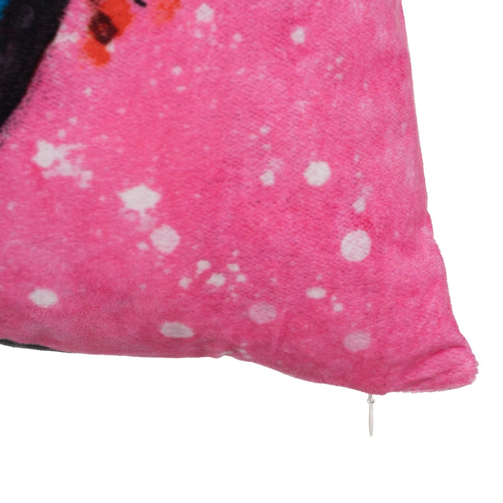 VELVET FACE CUSHION DECORATION 50 X 50 CM