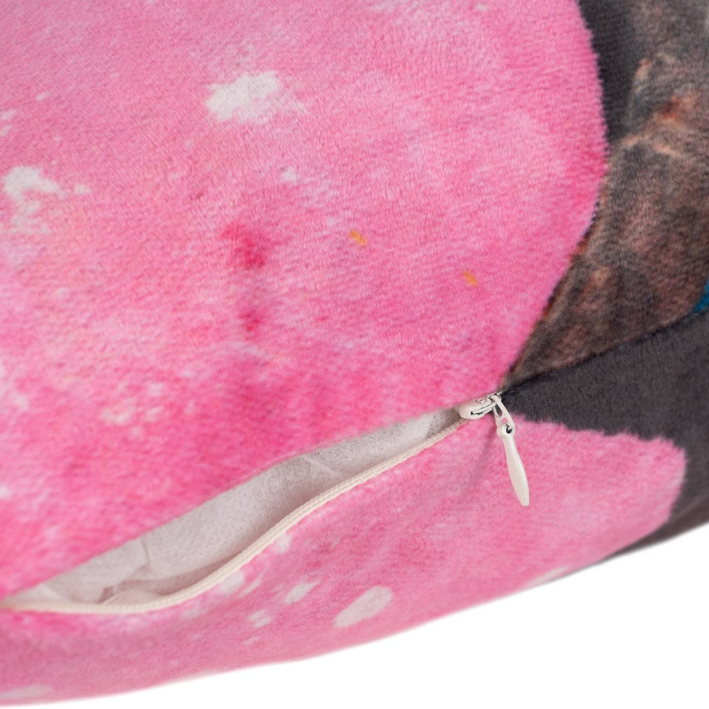 VELVET FACE CUSHION DECORATION 50 X 50 CM