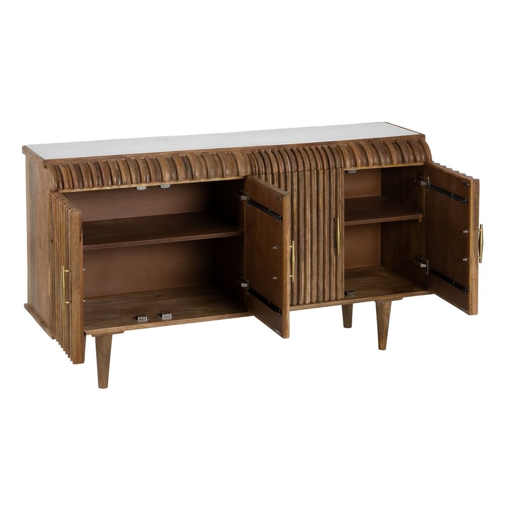 NATURAL MANGO WOOD SIDEBOARD LIVING ROOM 152 X 40 X 84.50 CM