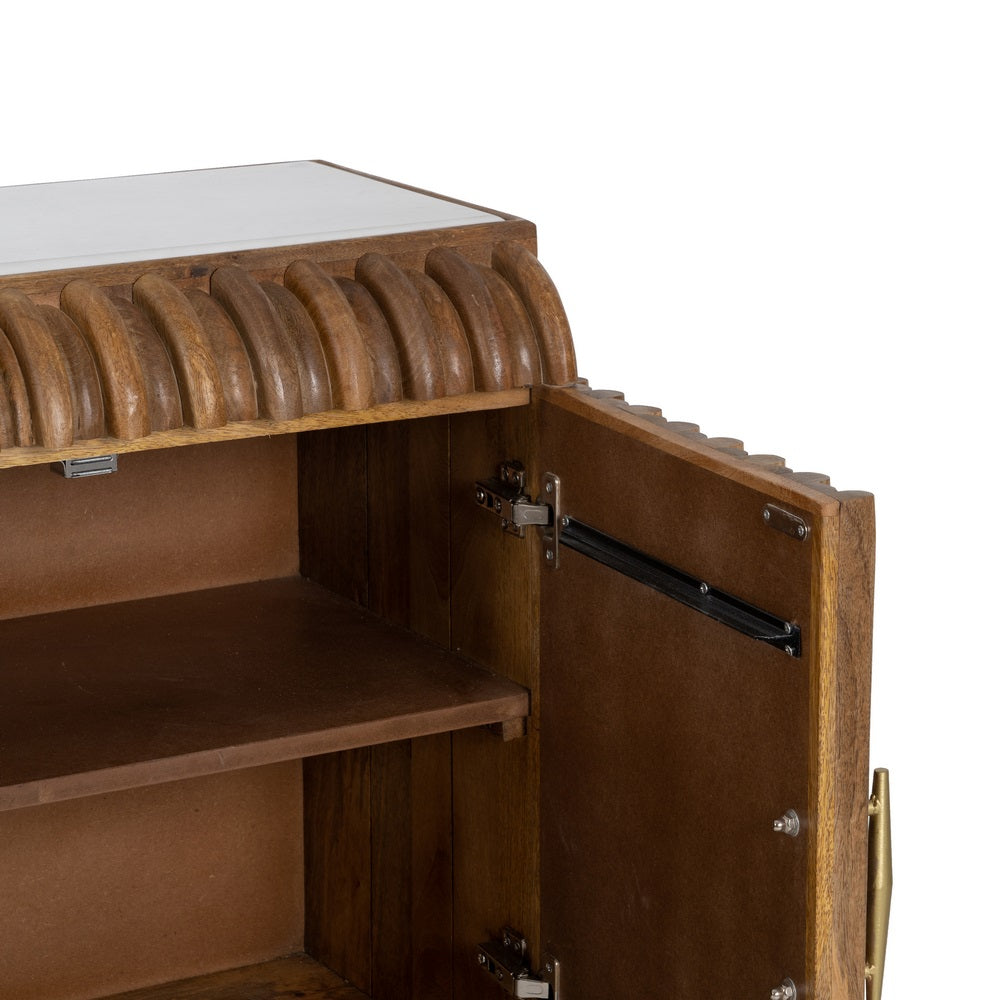 NATURAL MANGO WOOD SIDEBOARD LIVING ROOM 152 X 40 X 84.50 CM