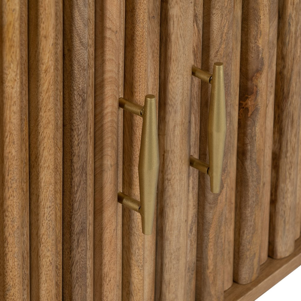 NATURAL MANGO WOOD SIDEBOARD LIVING ROOM 152 X 40 X 84.50 CM
