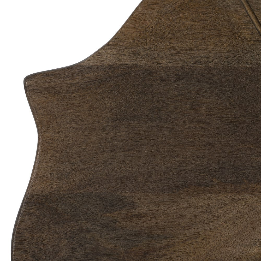 BROWN MANGO WOOD DECORATIVE MIRROR 90 X 3 X 90 CM