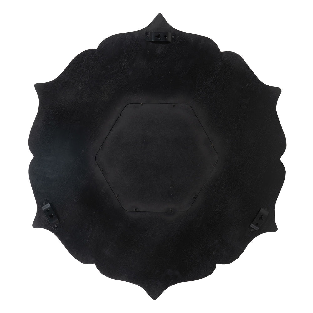 BROWN MANGO WOOD DECORATIVE MIRROR 90 X 3 X 90 CM