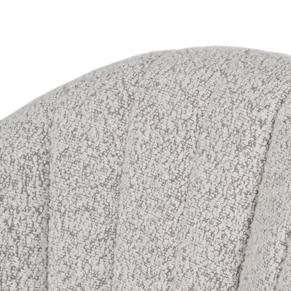 ARMCHAIR GREY FABRIC-METAL LOUNGE 56 X 61 X 82 CM