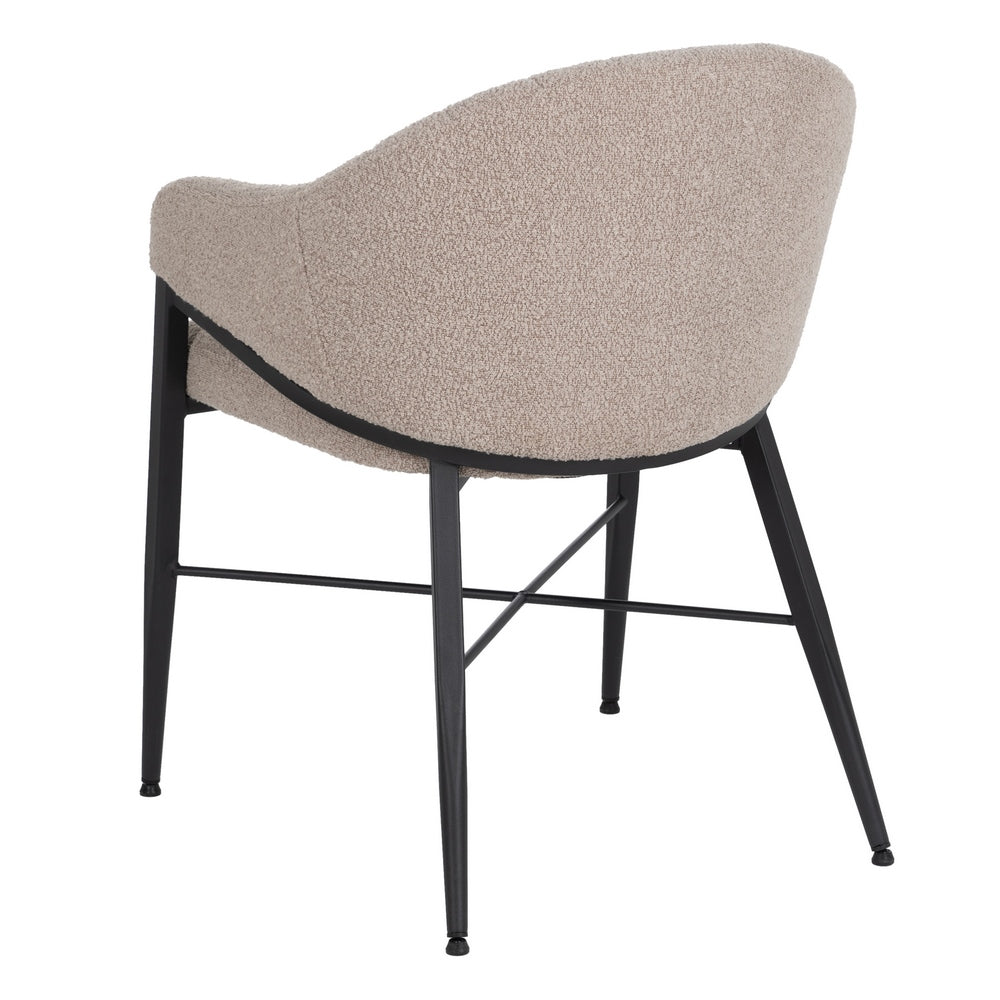 ARMCHAIR BEIGE FABRIC-METAL LIVING ROOM 56 X 61 X 82 CM