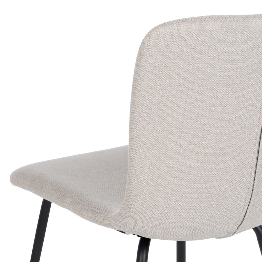 SILLA CREMA TEJIDO-METAL SALÓN 44 X 55 X 82 CM