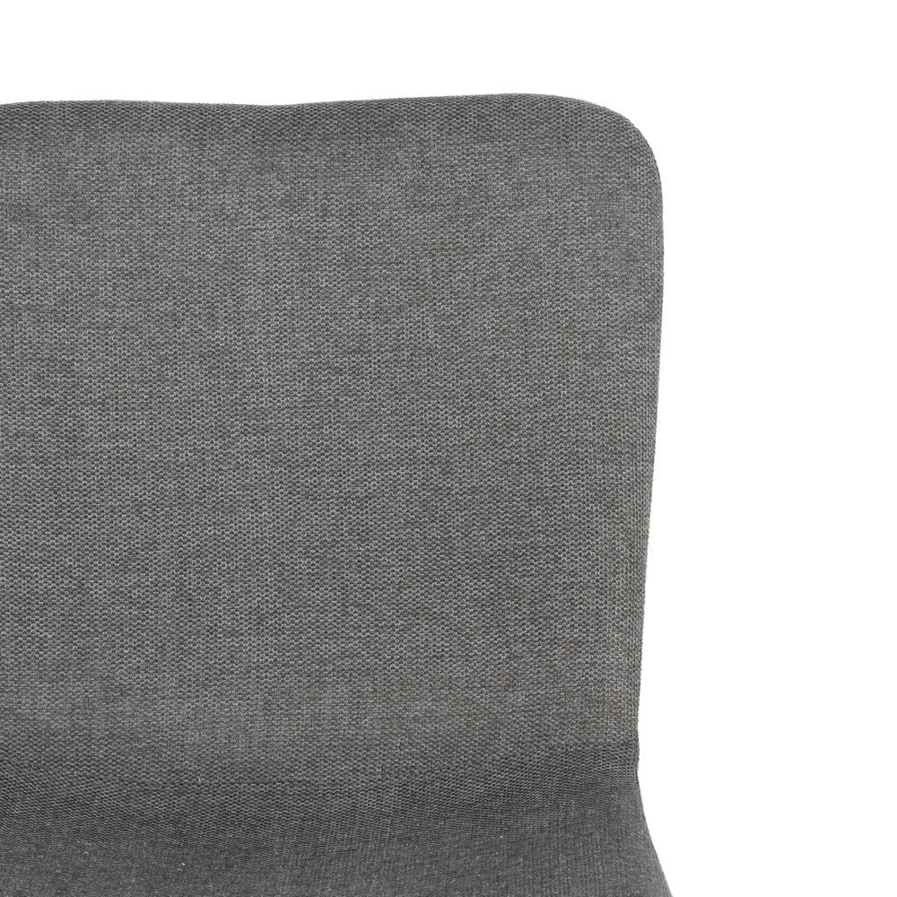 GREY FABRIC-METAL LOUNGE CHAIR 44 X 55 X 82 CM