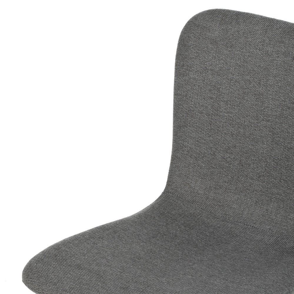 GREY FABRIC-METAL LOUNGE CHAIR 44 X 55 X 82 CM