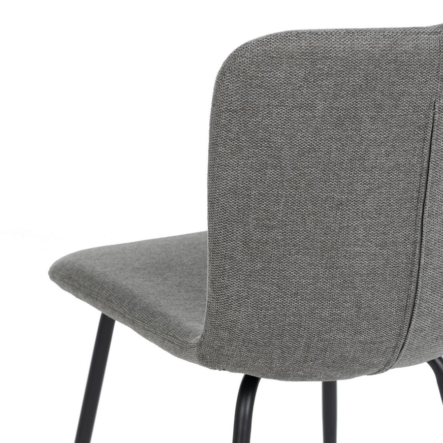 SILLA GRIS TEJIDO-METAL SALÓN 44 X 55 X 82 CM