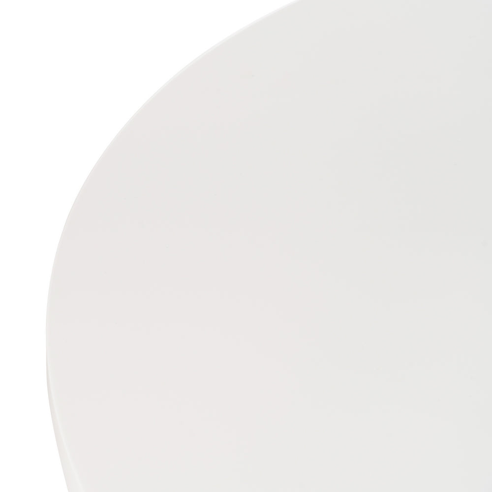 MESA COMEDOR BLANCO-NATURAL DM-METAL 120 X 120 X 76 CM