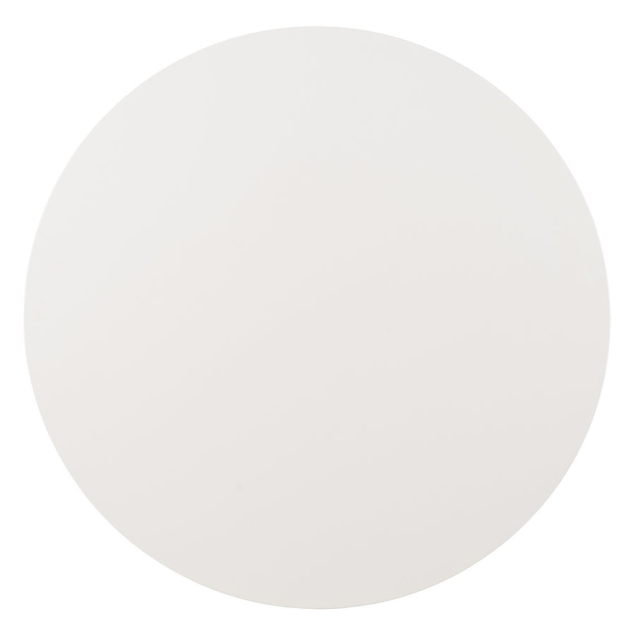MESA COMEDOR BLANCO-NATURAL DM-METAL 120 X 120 X 76 CM