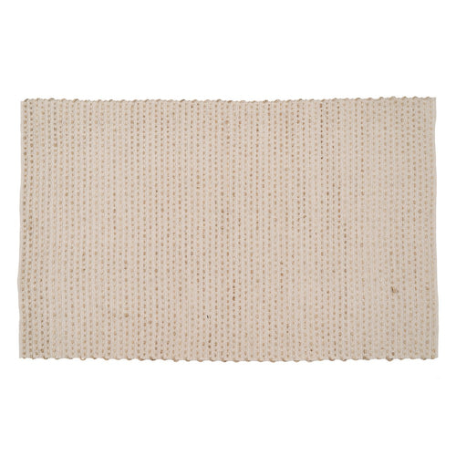 ALFOMBRA NATURAL-BLANCO YUTE-ALGOD�N 200 X 290 CM
